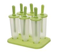DOITOOL 6 Pezzi Stampi per Ghiaccioli in Plastica Color Verde Chiaro, Facili da Sformare e Sicuri per Preparare Gelati Fatti in Casa nella Stagione Calda