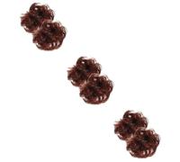 DOITOOL 6 Pz Parrucca Molletta Per Da Donna Estensione Dei Chignon Copricapo Per Donna Elastici in Gomma Fibra Posteriore Della Testa Mancare Di Grandi Dimensioni