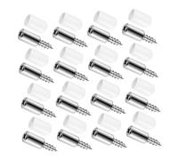 DOITOOL 60 Pezzi Pioli Supporto Mensola con Manicotto Antiscivolo Perni in Autofilettanti per Mensole Armadio Cucina Libreria Portata Elevata e Compatibilità