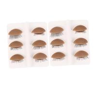 DOITOOL 6paia Eyelids Sostituibili Per Manichini Per Extension Facili e Realistici Per Tecniche Grafting