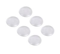 DOITOOL 6pezzi Fermaporta Trasparente in Gel Cuscinetto Antiurto per Protezione per Parete Paraurti Rotondo per Maniglie Porte
