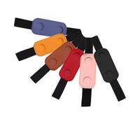 DOITOOL 6pezzi Portapenne in Pelle Pu Elastico per Singolo Quaderno Diario o Libro Contenitore Protettivo Compatto per Matita Accessorio Viaggiatore per Donna Colore Casuale