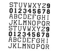 DOITOOL 72 pezzi Toppe Termoadesive Lettere e Numeri Decorativi per Abbigliamento Patch Stirabili per Tessuti Resistenti e Creative per Magliette Cappotti e Maglioni Fai da Te