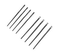 DOITOOL 8 Pezzi Aghi per Cucitura Pelle in Resistente Aghi da Laccio Singolo e Doppio per Artigianato Pelle Strumenti Metallici per Cucito Mano e Lavori Te