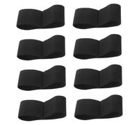 DOITOOL 8 Pezzi Bracciali Elastici Neri per Lutto e Funerali Fasce Regolabili per Sport Squadra come Calcio Hockey e Rugby Fasce Rispetto e Elastiche Unisex