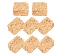 DOITOOL 8 Pezzi di Mini Balle di Paglia per Decorazioni per La Casa Delle Bambole, Finti Mucchi di Fieno per La Scena, Ornamenti Decorativi per Natale E Artigianato Fai da Te