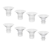DOITOOL 8 Pezzi Inserti Sicuri Indossabile per in Flangiati Tiralatte Silicone ed Elettrico Facili da Sostituire, Misure 17mm e 19mm per Accessori