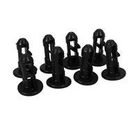 DOITOOL 8 Pezzi Perno di Bloccaggio in Plastico Nero per Coperchio Bidone Immondizia da 32l Design Asse di Collegamento Facile da Mantenere e Chiusura Sicura
