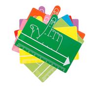 DOITOOL 8 Pezzi Segnalibro Guida Lettura in Abs, Striscia per Scrittura | Aiuta la Lettura Guidata e Progresso, Accessorio per Studenti e Persone Dislessia, Formato Pratico
