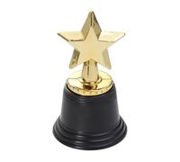 DOITOOL 8 Pezzi Trophy a Stella in Plastica Oro per Cerimonie e Giochi | Premi per Spelling Bee, Formato Leggero da Inserire Nelle Goodie Bag, Adatto come Party Favor