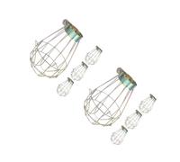 DOITOOL 8 Pz Protezione Della Luce Della Parete Gabbia Per Lampadine Portalampada a Sospensione Paralumi Coperture Leggere Della Gabbia Copri Lampadine D'epoca Sospeso Morsetto