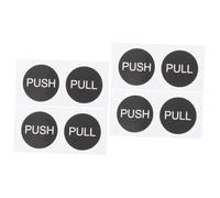 DOITOOL 8 Set Adesivi Rotondi per Porte Push Pull per Segnalazione Chiara Facile Applicazione su Lisce Design e Visibile per Casa e Ufficio