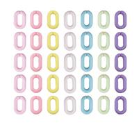 DOITOOL 800 Pezzi Anelli di Collegamento in Acrilico Ovale Superficie Liscia Design Aperto per Catene Fai da Te Occhiali e Cordini per Telefoni