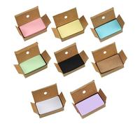 DOITOOL 800 Pezzi Carte Bianche Vuote per Scrivere Mano con Design Te per Appunti Studio e Messaggi Personali Formato Pratico per Uso Scolastico e Ufficio Colore Casuale