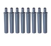 DOITOOL 8Pezzi Fermaporte Anticollisione ABS per Porte Scorrevoli e Armadi Dispositivo per Domestici e Uffici Grigio Scuro Materiale e Inodore