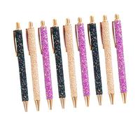 DOITOOL 9 Pezzi Penne Retrattili con Paillettes Multicolori Penne Glitterate Fancy per Donne e Ragazze per Scuola Ufficio e Casa Forniture Scolastiche e Business