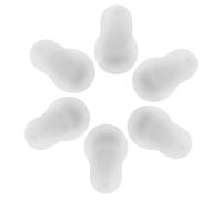DOITOOL Accessori Medico per Fonendoscopio 6 Pezzi Tappi Auricolari in Silicone Riutilizzabili Design Antirumore per Procedure Cliniche Professionali Bianchi