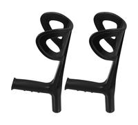 DOITOOL Accessori per Bastoni da Passeggio Impugnatura a Gomito in Pp Nero 22mm, Facile da Installare e Rimuovere, 2 Pezzi per Anziani e Uso Quotidiano in Casa