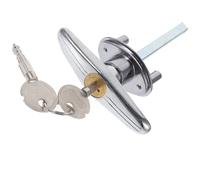 DOITOOL Acciaio Serratura per Porta da Garage, Apertura Manuale, Argento | Compatibile Hotel e Casa, Installazione Semplice, Uso Immediato, Struttura in Metallo e Filo D'acciaio