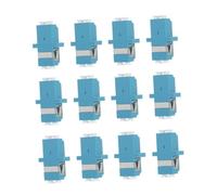 DOITOOL Accoppiatori in Fibra Ottica 12 Pezzi Lc-Lc Adattatore in Plastica Flangiato Estensore in Fibra Ottica Bassa Perdita di Inserzione per Reti Lan e Sistemi Catv