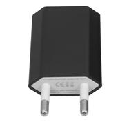 DOITOOL Adattatore da Parete Europeo Compatto con Protezione da Sovracorrente, Caricatore USB Nero Dc 5v/500ma per Dispositivi Mobili, per Viaggi di Lavoro