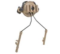 DOITOOL Adattatore Rotante per Cuffie da Casco Moto Nero in Lega e Nailon, Compatibile Binario Guida 19-21mm per Accessori Outdoor e Gaming