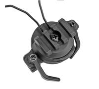 DOITOOL Adattatore Rotante per Cuffie da Casco Moto Nero in Lega e Nailon, Compatibile Binario Guida 19-21mm per Accessori Outdoor e Gaming