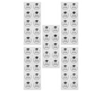 DOITOOL Adesivi per Laurea 2026 Set 50 Pezzi Cappello Nero Oro Adesivi Sigilli per Buste e Bomboniere Decorazioni Festa Laureati Università e Scuola