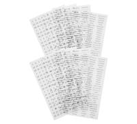 DOITOOL Adesivi Planner Mensili Piccoli Trasparenti Set 8 Pezzi per Diario Calendario e Scrapbooking Adesivi Parole per Pianificazione Quotidiana ed Estetica