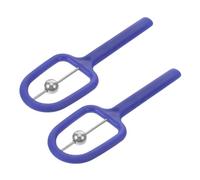 DOITOOL Allenatore per Muscoli della Lingua a Forma di U, Dispositivo per Terapia del Linguaggio Blu, 2 Pezzi, Migliora le Abilità di Alimentazione la Flessibilità Orale