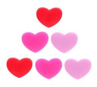 DOITOOL Ammortizzatori per Racchetta da Tennis Smorzatori di Vibrazioni in Silicone a Forma di Cuore Set da 6 Pezzi Accessori Antivibranti per Gioco Tennis all’Aperto