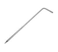 DOITOOL Asta di Messa a in Acciaio Inossidabile Resistente alle Intemperie Picchetto Zincato per Antenne e Sistemi di Recinzione Elettrica di Messa a Durevole per Protezione Edifici