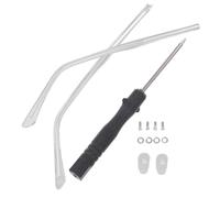 DOITOOL Aste Ricambio Occhiali in Metallo Antiallergico Gambe Trasparenti Resistenti e Leggere per Uso Personale e Professionale