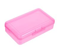 DOITOOL Astuccio Portatile in Plastica Rosa, Grande Capacità, per Studenti | Insegnanti, Previene la Fuoriuscita degli Oggetti, Back To School Party, Astuccio Scomparti Sonic