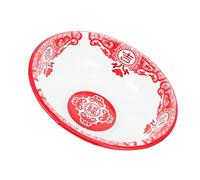 DOITOOL Bacinella Smaltata Spessa Per La Casa Ciotola Per Zuppa Smaltata Rossa Da 24 Cm Design Retrò Portasapone Multiuso Per Matrimonio