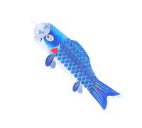 DOITOOL Bandiera Carpa Koi in Stile Giapponese Blu, Tessuto Resistente, Forma di Carpa per Decorazioni Festa All'aperto e Dragon Boat Festival