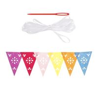 DOITOOL Bandiere Triangolari Mexican Fiesta in Feltro Non Tessuto Decorazioni per Feste Tema Messicano Striscione per Day Of The Dead Ghirlanda Leggera e Resistente per Casa e Eventi