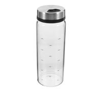 DOITOOL Barattolo Contenitore per Spezie in Vetro Coperchio Girevole da 300ml in Inox Facile da Usare e Portatile per Pepe e Condimenti per Cucina