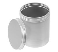 DOITOOL Barattolo Ermetico Tè Alluminio in Conservazione 500ml | Argento, per Tè Sfuso e Zucchero, Uso Cucina e Occasioni Speciali, Stile Minimal Raffinato