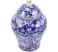 DOITOOL Barattolo in Ceramica Blu e Bianco Stile retrò da 1300ml per tè e Snack Secchi, Contenitore Multifunzione Sigillato Come Regalo e Decorazione la Casa