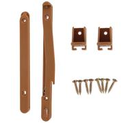 DOITOOL Barriera per Lettino, Connettore per Lettino Rialzabile, Set di Collegamento per Sponde, Regolabile, Plastica e Acciaio Laminato a Freddo, per Mobili e Progetti Armadio, Montaggio