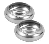 DOITOOL Base a Sfere per Ringhiera in Acciaio Inox 2 Pezzi Supporto per Corrimano Scale Finitura a Specchio Copertura Metallo Resistente per Esterni e Finestre Parco