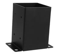 DOITOOL Base colonna padiglione flangia della base del palo supporto del ponte regolabile lampione solare da esterno recinzione post caps kit ponte galleggiante acciaio al carbonio Nero