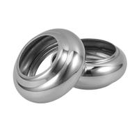 DOITOOL Base per Cappucci per Pali di Recinzione in Acciaio Inox 2 Pezzi Base a Sfera per Ringhiera Scale, Supporto per Copertura Palo Robusto e Finitura a Specchio, per Esterni