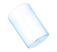 DOITOOL Bicchiere Trasparente per Spazzolino e Risciacquo Tazza Blu per Bagno Resistente e Sicura Design Liscio Antinfortunistico per Adulti