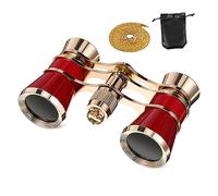DOITOOL Binocoli Compatti in Metallo Per Spettacoli Birdwatching e Eventi Sportivi Custodia Inclusa Design Vintage Placcato Dorato