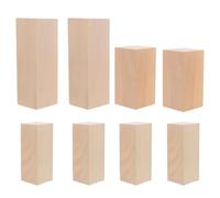 DOITOOL Blocchi di Legno di Tiglio 8 Pezzi per Intaglio Resistenti alla Rottura senza Schegge per Famiglie e Colleghi Durante Festività ed Eventi Speciali