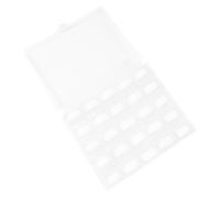 DOITOOL Bobbine per Macchina da Cucire con Filo, Plastica Bianca | Confezione Trasparente da 25 Scomparti, Uso Casa e Fabbrica, per Domestica e Ricamo