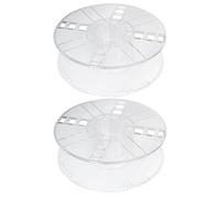 DOITOOL Bobine per Stampante 3D in Plastica Trasparente Bobine Vuote Cave da 1 Kg Set da 2 Pezzi Accessori Portafilo Leggeri e Stabili per Avvolgimento Efficiente e Trasporto Pratico