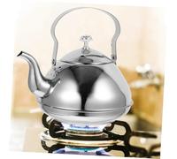 DOITOOL Bollitore in Acciaio con Manico e Filtro Integrato Teiera in Metallo per Cucina e Ristorante Design Antisgocciolamento e Facile da Pulire Adatto per Tè Sfuso e Uso Quotidiano